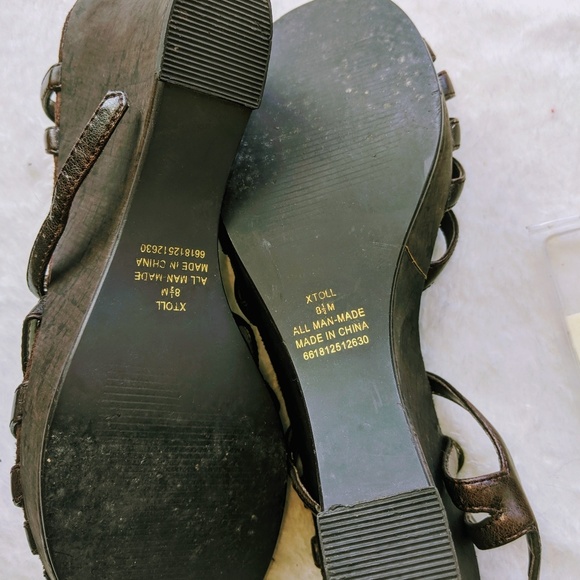 L.E.I brown wedge espredrill - Picture 4 of 4